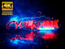 create cyberpunk neon light metallic glow logo reveal intro animation video