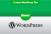 create a wordpress website