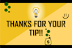 happily accept a tip for a job