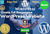 design, fix errors, build responsive your wordpress website