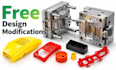 design plastic injection molds for manufacturing free part modification
