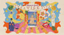 draw 60s 70s style retro poster psychedelic illustration