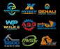 do lettermark  plumbing heating construction mechanical logo