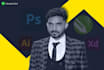 innovative designer creating unique, modern, custom logo