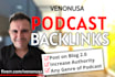 do blog SEO backlinks for podcast to rank up