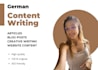 write your blog post, article or website content