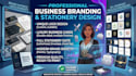 do pro business card,stationary, brand logo for you in one day