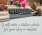 write creative article for your blog post