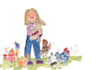 create hand painted watercolour children book illustrations