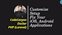 customize flutter android ios apps