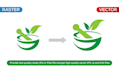 redesign your logo and convert to vector file