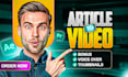 convert script or article into a video