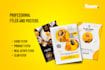 do modern creative flyer design promo event and food menu