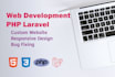 develop responsive PHP laravel website and fix bugs
