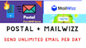build SMTP server send unlimited emails postal with mailwizz