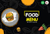design a very attractive food menu