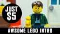 create a creative lego animation intro