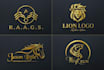 design minimalist custom line luxury animal, pet, dog, bird, and horse logo