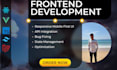 develop front end of your web application