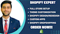 design and develop branded shopify store or redesign