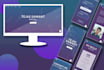 design and develop a responsive website with a beautiful UI