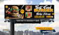 design roll up, billboard, yard sign in 4 hours