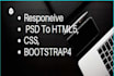 convert PSD to HTML responsive CSS bootstrap