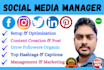 be your expert social media marketer and manager