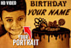 create custom birthday gift video with sand art