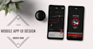 do clean and modern mobile app ui design