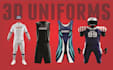 do 3d uniforms mock up or sublimation design
