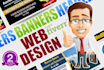 create of an amazing web banner, header or banner ads