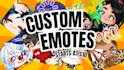 create custom chibi emotes and badges for your twitch, discord etc