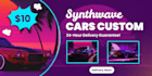 create car your photos into vibrant synthwave art