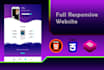 create a responsive website with HTML CSS bootstrap