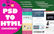 convert PSD to HTML responsive