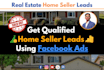 setup real estate home seller lead generation facebook ads