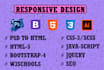 do convert psd to bootstrap, psd, xd to html bootstrap4