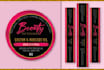 design edge control labels and sticker for hair extension