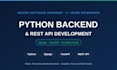 develop python backend and rest api with django or fastapi