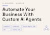 build and deploy custom ai agents and automation workflows