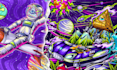 draw stoner, psychedelic, weed, cannabis illustration