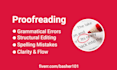 proofread and edit english documents