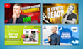 design podcast or live show youtube video thumbnails