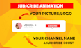 design youtube subscribe buttons and bell animations