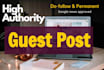 publish high quality guest post permanent dofollow backlinks