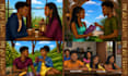 illustrate african children books and characters