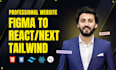 figma to react js figma to next js shadcn with tailwind css