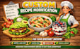 address food recipe problems and modify accordingly