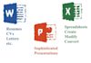 do word, excel, powerpoint or access projects